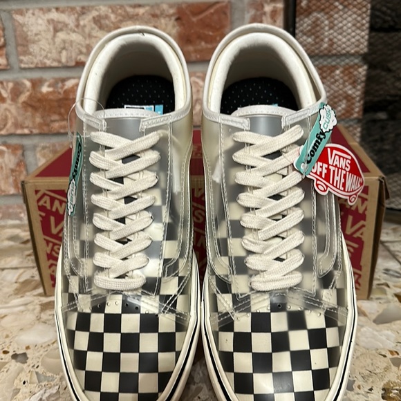 Vans comfy Cush slip on with transparent old skool women’s size 9 men’s size 7.5 - Picture 3 of 11